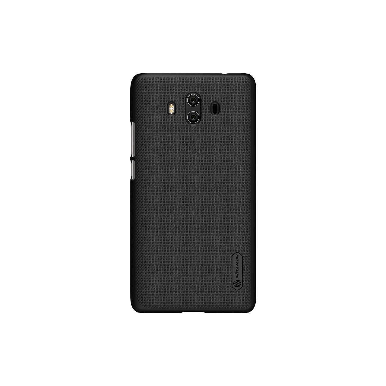 Husa Huawei Mate 10 + Folie Protectie-Nillkin Frosted Shield Negru