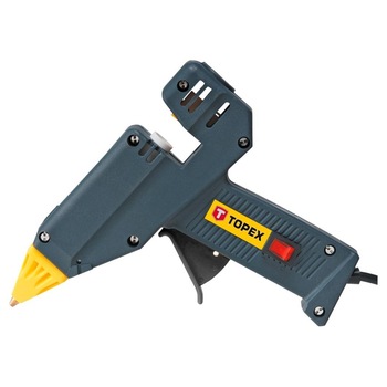 Pistol de lipit cu batoane de silicon, 11 mm, 180W, Topex 42E502 Pistol de lipit cu batoane de silicon, 11 mm, 180W, Topex 42E502