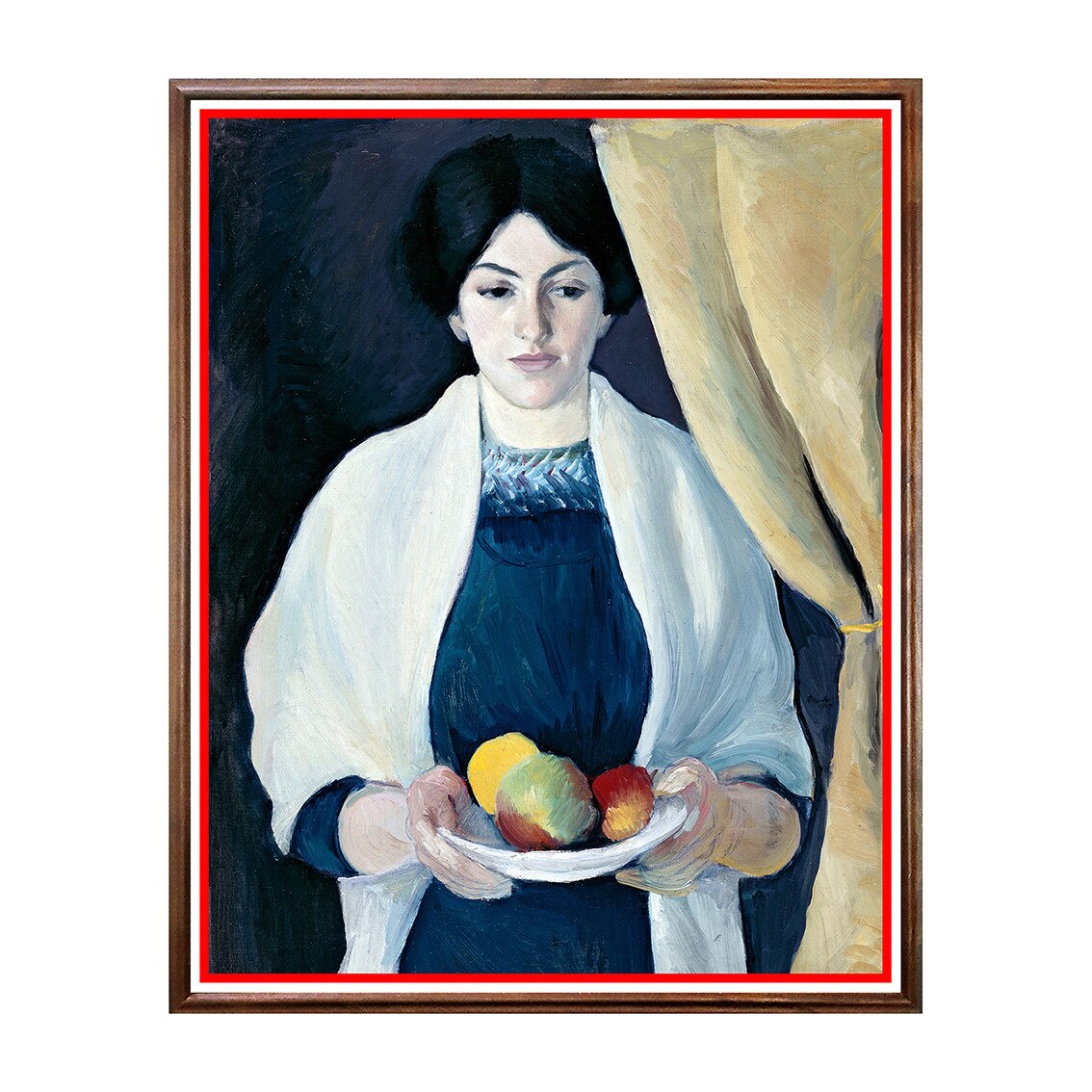 Tablou Poster, Arta Sec. XX, August Macke - Elisabeth mit Aepfeln - ASD-068, 40 x 50 cm