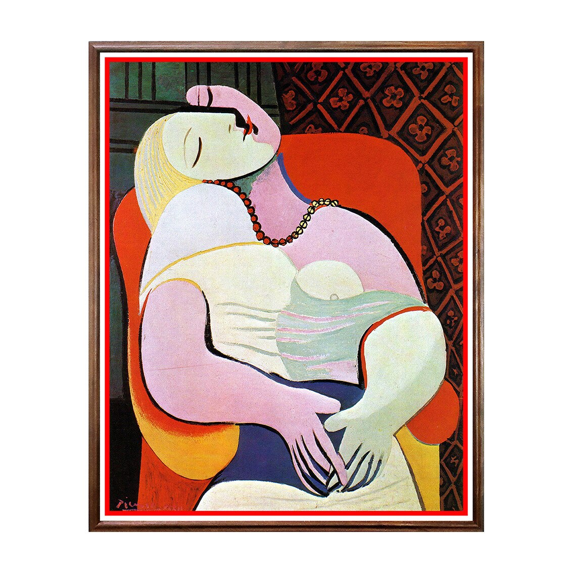 Tablou Poster, Arta Sec. XX, Pablo Picasso - The Dream - ASD-005, 40 x 50 cm
