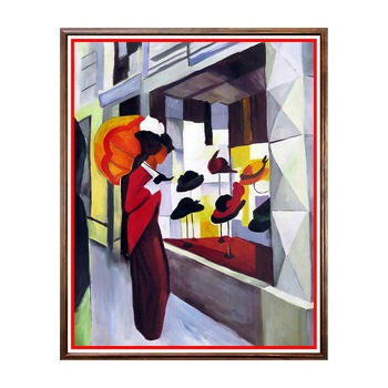 Tablou Poster, Arta Sec. XX, August Macke - Frau mit Sonnenschirm - ASD-071, 40 x 50 cm Tablou Poster, Arta Sec. XX, August Macke - Frau mit Sonnenschirm - ASD-071, 40 x 50 cm