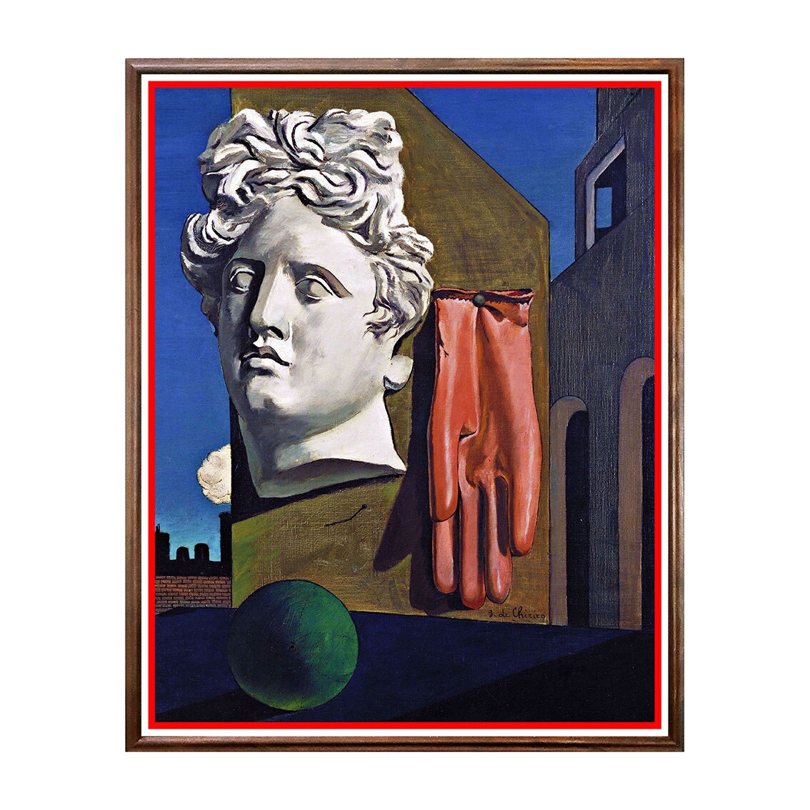 Tablou Poster, Arta Sec. XX, Giorgio de Chirico - The Song of Love - ASD-138, 40 x 50 cm