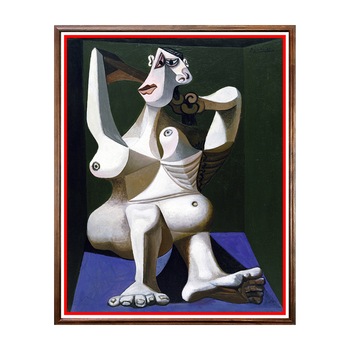 Tablou Poster, Arta Sec. XX, Pablo Picasso - Woman Dressing Her Hair - ASD-012, 40 x 50 cm Tablou Poster, Arta Sec. XX, Pablo Picasso - Woman Dressing Her Hair - ASD-012, 40 x 50 cm