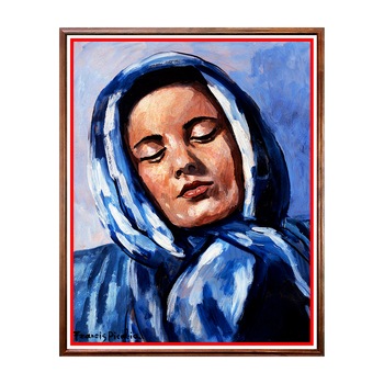 Tablou Poster, Arta Sec. XX, Francis Picabia - Femme au Foulard Bleu - ASD-100, 40 x 50 cm Tablou Poster, Arta Sec. XX, Francis Picabia - Femme au Foulard Bleu - ASD-100, 40 x 50 cm