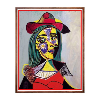 Tablou Poster, Arta Sec. XX, Pablo Picasso - Woman in Hat and Fur Collar - ASD-008, 40 x 50 cm Tablou Poster, Arta Sec. XX, Pablo Picasso - Woman in Hat and Fur Collar - ASD-008, 40 x 50 cm