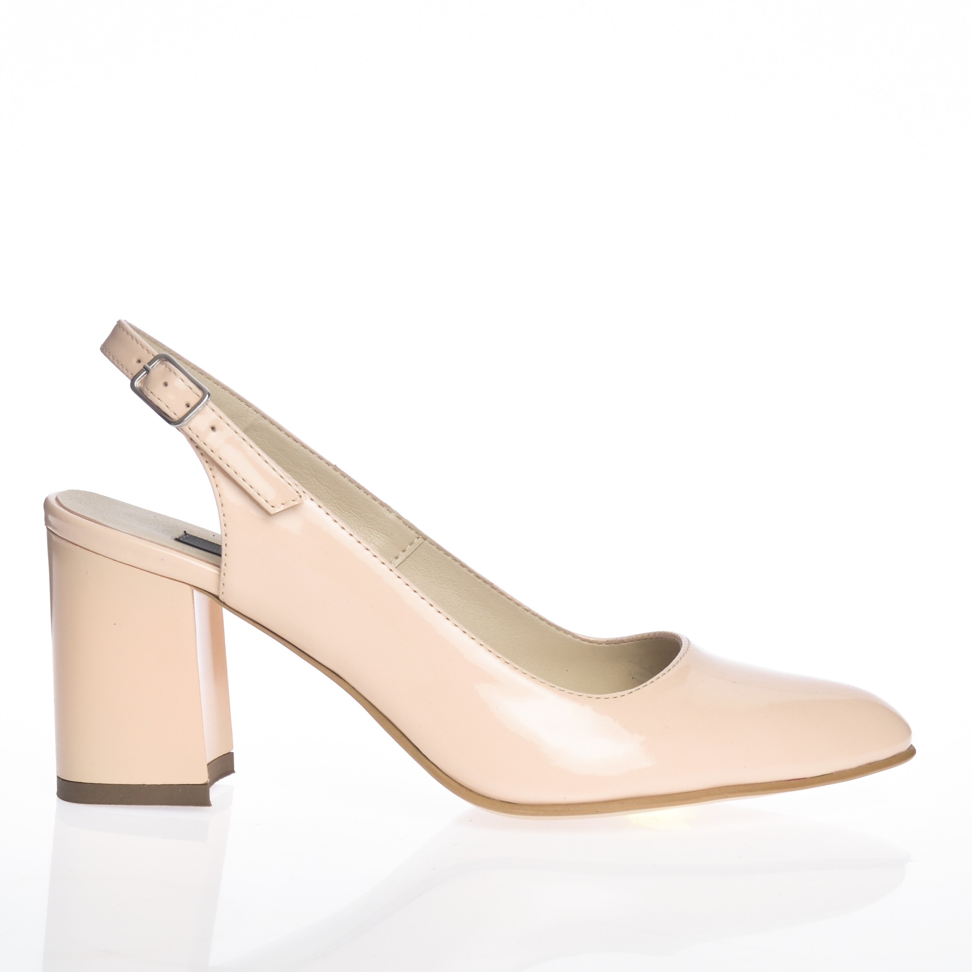 Sandale dama din piele naturala - Lac Nude - V7 LN