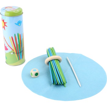 Joc Maroco, Mikado, lemn, cu zar, bleu Joc Maroco, Mikado, lemn, cu zar, bleu