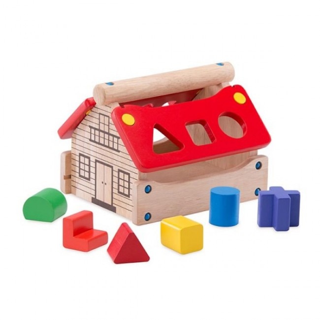 Posta - casuta educativa cu activitati, Jucarie educativa din lemn, 18 luni +