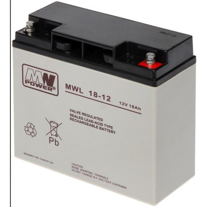 Оловна акумулаторна батерия MWL 12V, 18Ah
