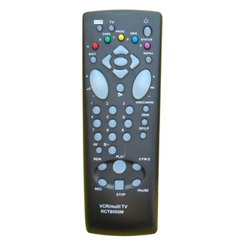 Telecomanda pentru TV Thomson cu video RCT8005, neagra cu functiile telecomenzii originale Telecomanda pentru TV Thomson cu video RCT8005, neagra cu functiile telecomenzii originale