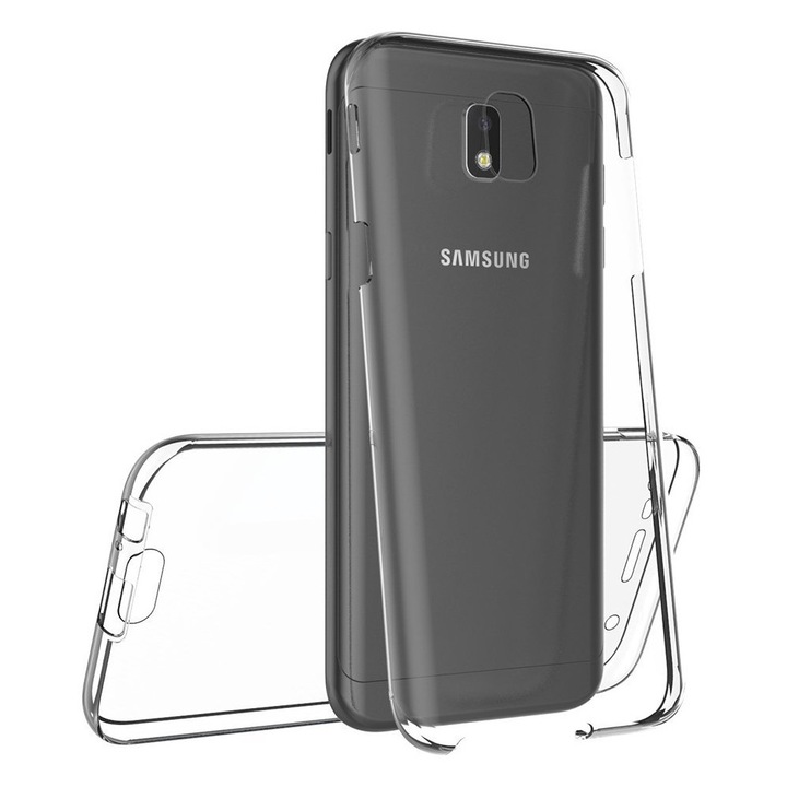 Husa Full TPU 360° (fata + spate) pentru Samsung Galaxy J3 (2017), Transparent