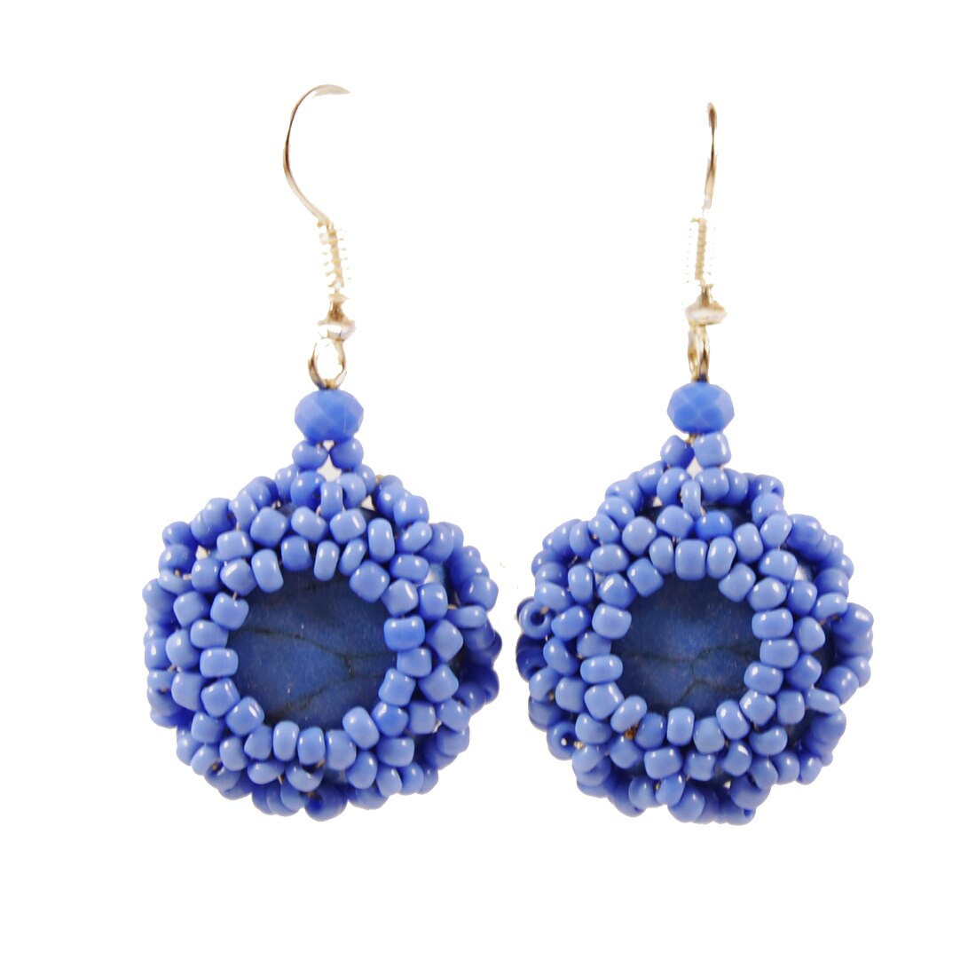 Cercei Howlite albastru, handmade, CatE