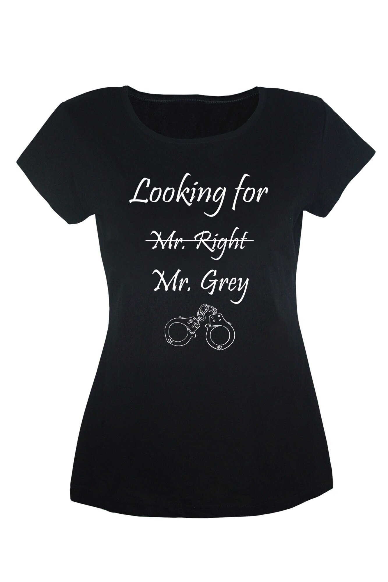 Tricou Mr Grey dama, Negru
