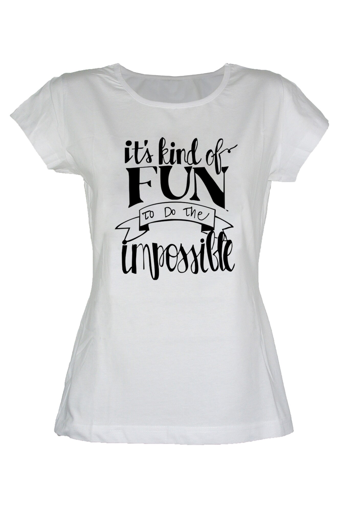 Tricou Kind of Fun dama, Alb