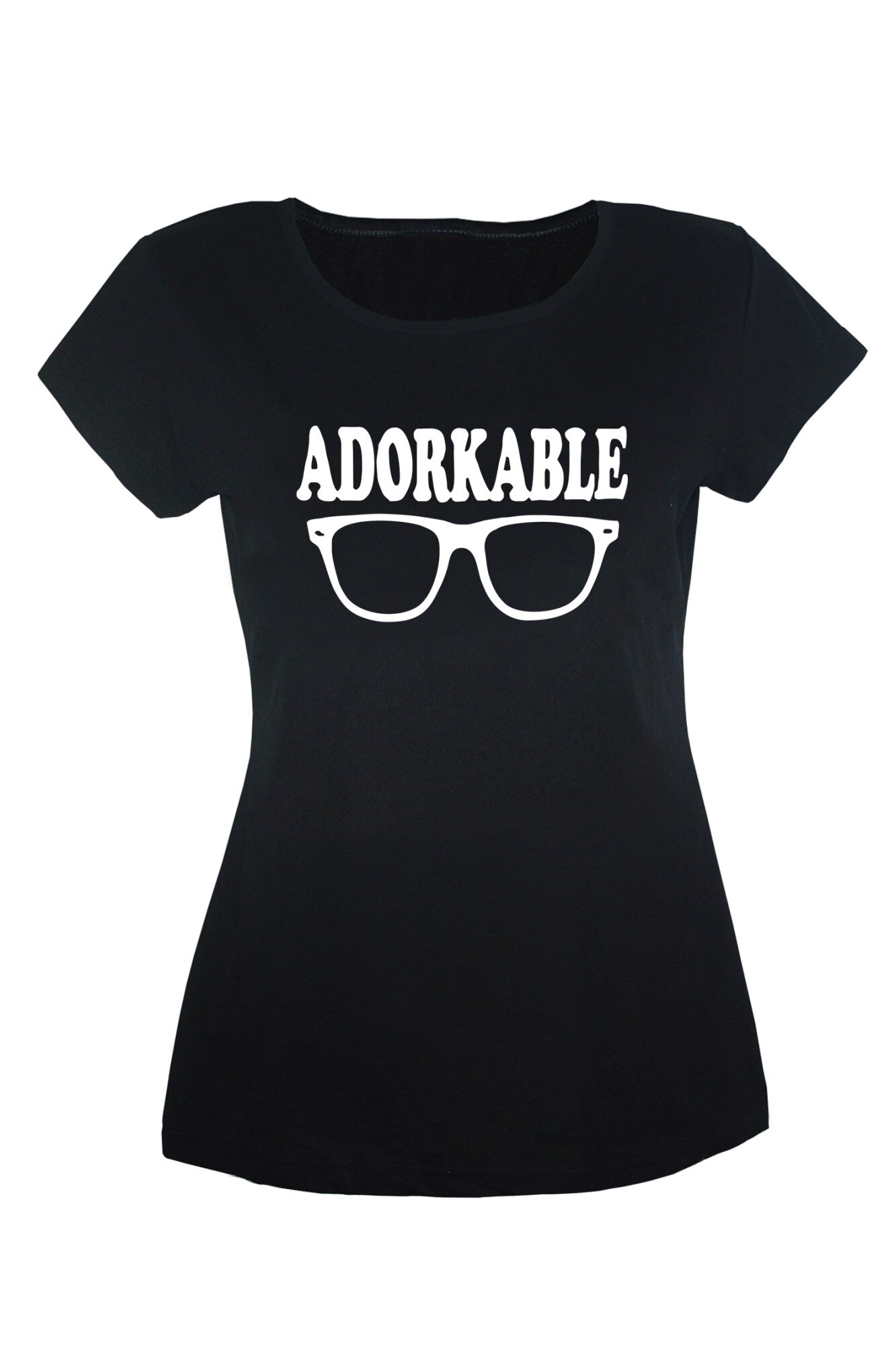 Tricou Adorkable dama, Negru