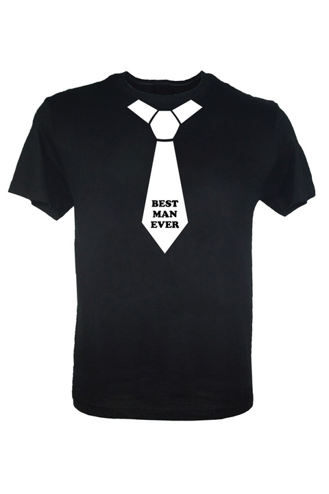 Tricou Best Man Ever, Negru