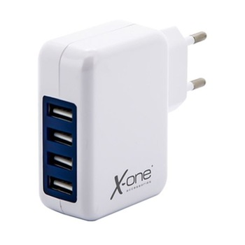Incarcator universal de perete USB, ONE, 4xUSB, alb Incarcator universal de perete USB, ONE, 4xUSB, alb