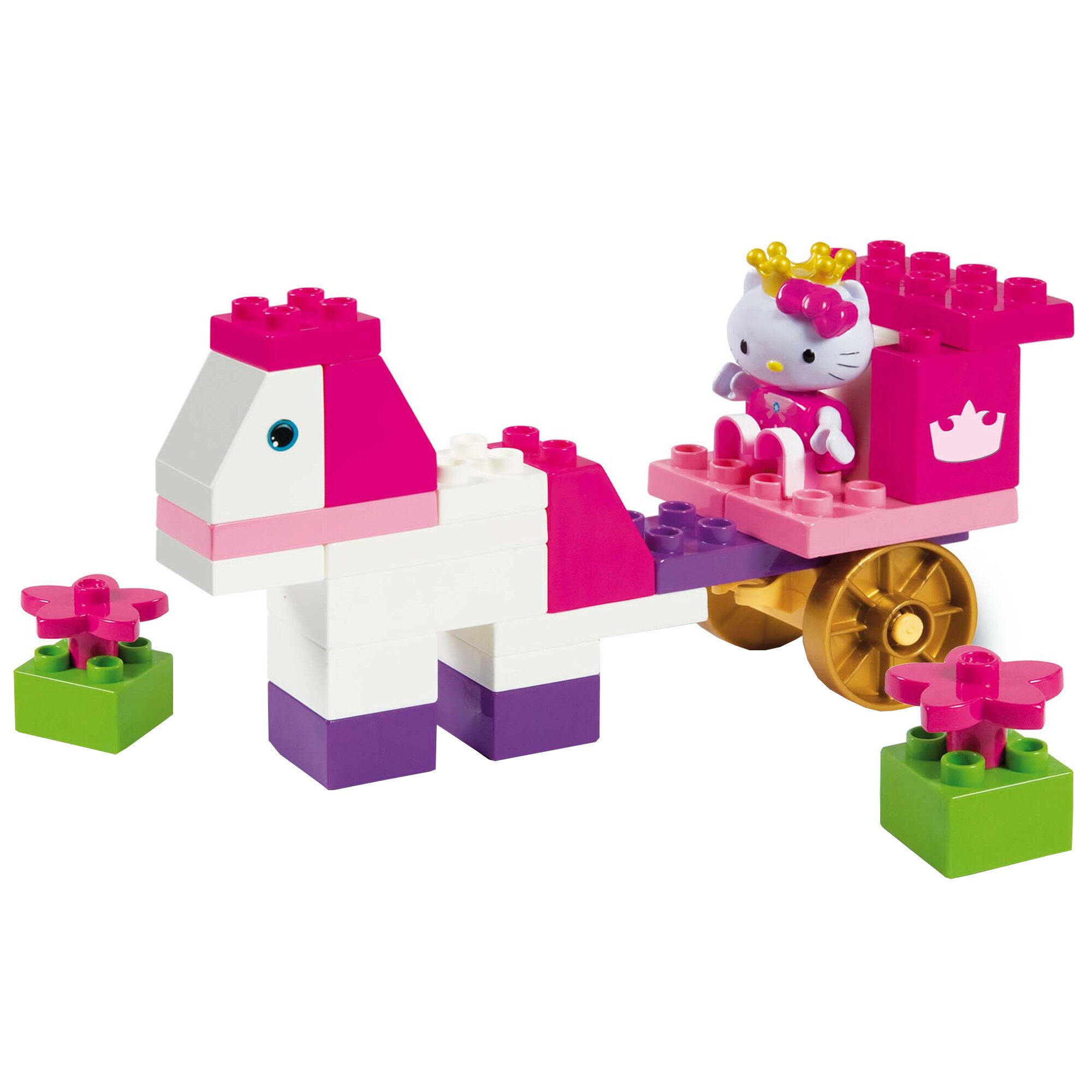 Galetusa Hello Kitty cu cuburi Unico 44 piese