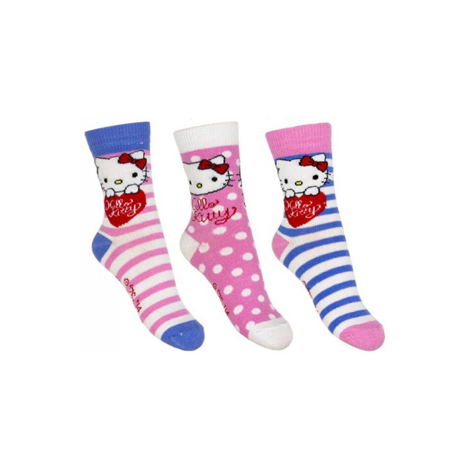 Sosete copii Hello Kitty, set 3 buc