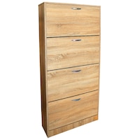 Pantofar 4 Usi Mic, Sonoma, 60 x 157 x 26 cm