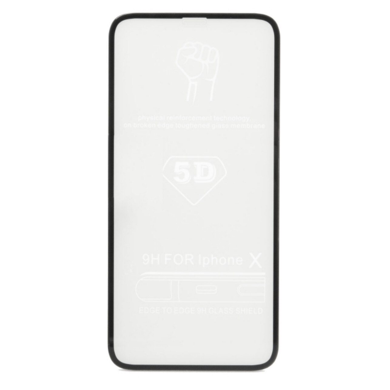 Folie de protectie 5D Apple iPhone Xs / X Black