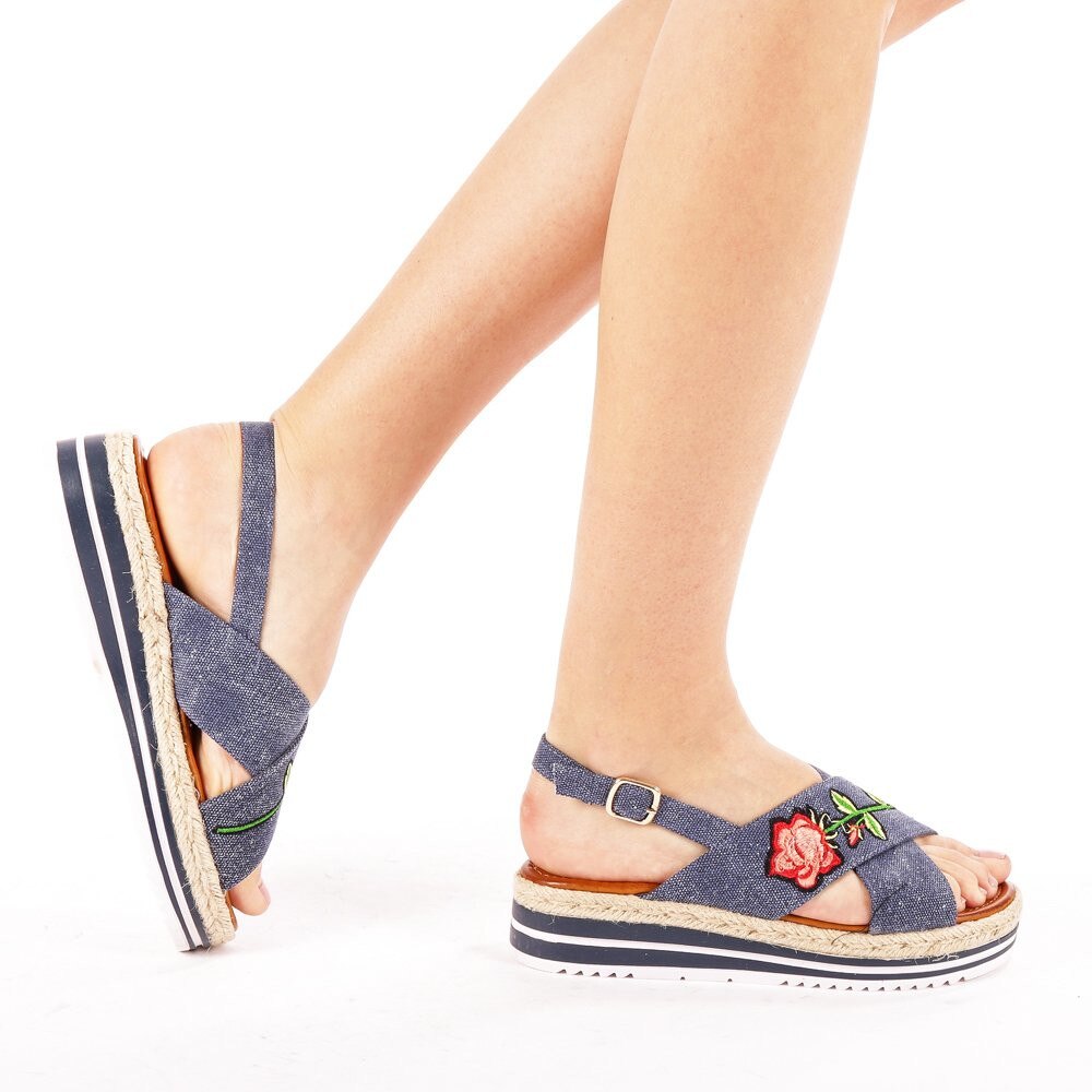 Sandale dama 955-11, Albastru, 39