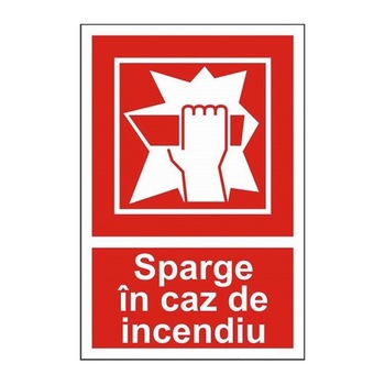 Indicator A4, Sparge in caz de incendiu(2)! Indicator A4, Sparge in caz de incendiu(2)!
