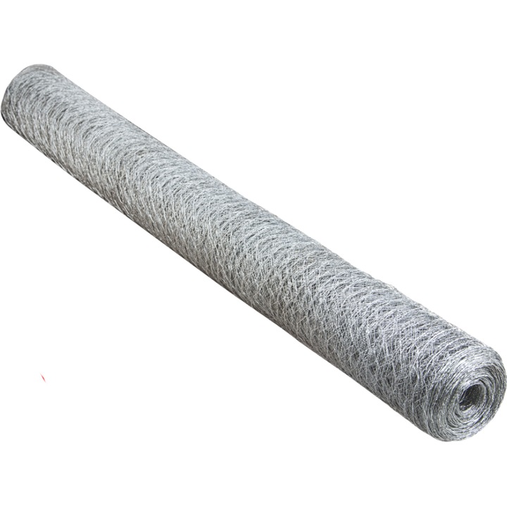 Телена мрежа Evotools, Дебелина 0,8 мм, Ширина 1 м, Дължина 50 м, Шестоъгълен отвор 2 см