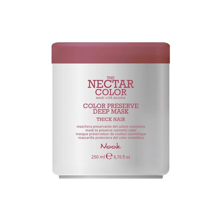 Tratament pentru par vopsit sau decolorat Nook Nectar Color Thick Hair Color Preserve Deep Mask 250 ml