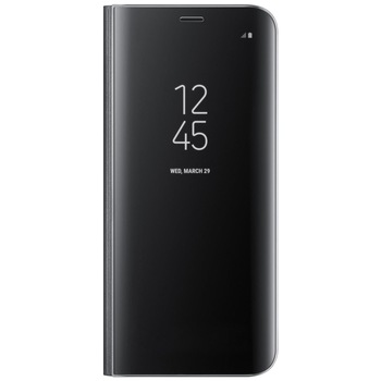 Husa Flip cover compatibil Samsung Galaxy S8+, Black Husa Flip cover compatibil Samsung Galaxy S8+, Black