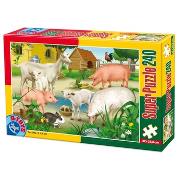 Puzzle (240 piese)- Animale- Animale domestice Puzzle (240 piese)- Animale- Animale domestice