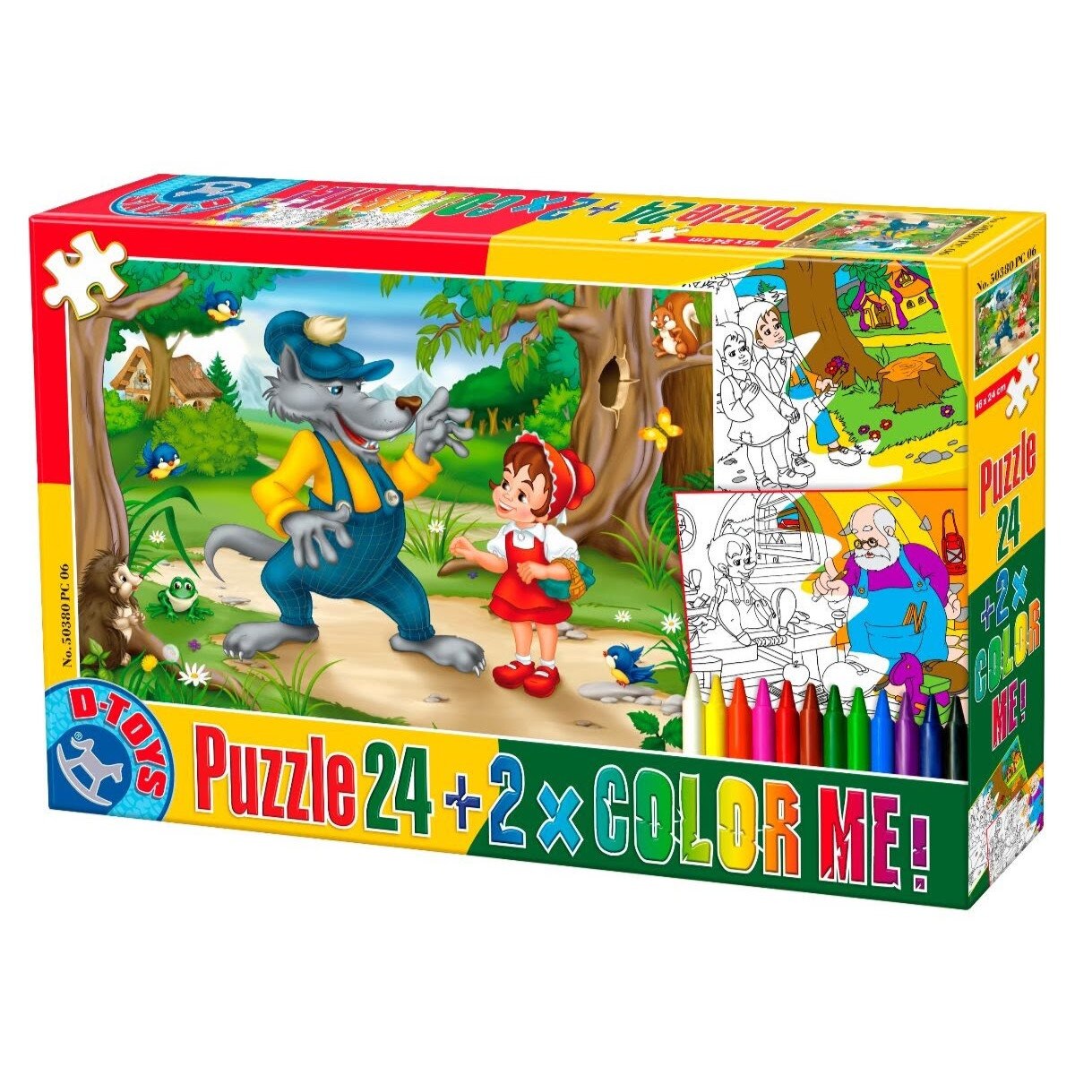 Puzzle (24 piese)+ Set de colorat- Basme-06