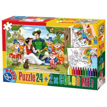 Puzzle (24 piese)+ Set de colorat- Basme-08 Puzzle (24 piese)+ Set de colorat- Basme-08