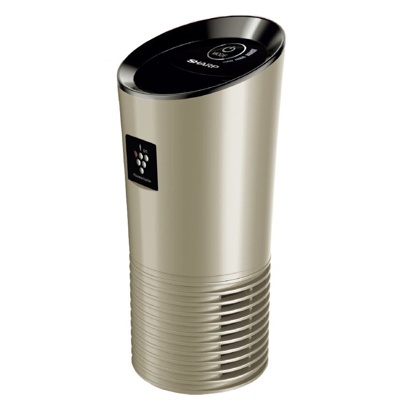 Purificator de aer auto Sharp UJ-GC20E-N, ionizare Plasmacluster, 3 filtre, senzor de praf, Auriu