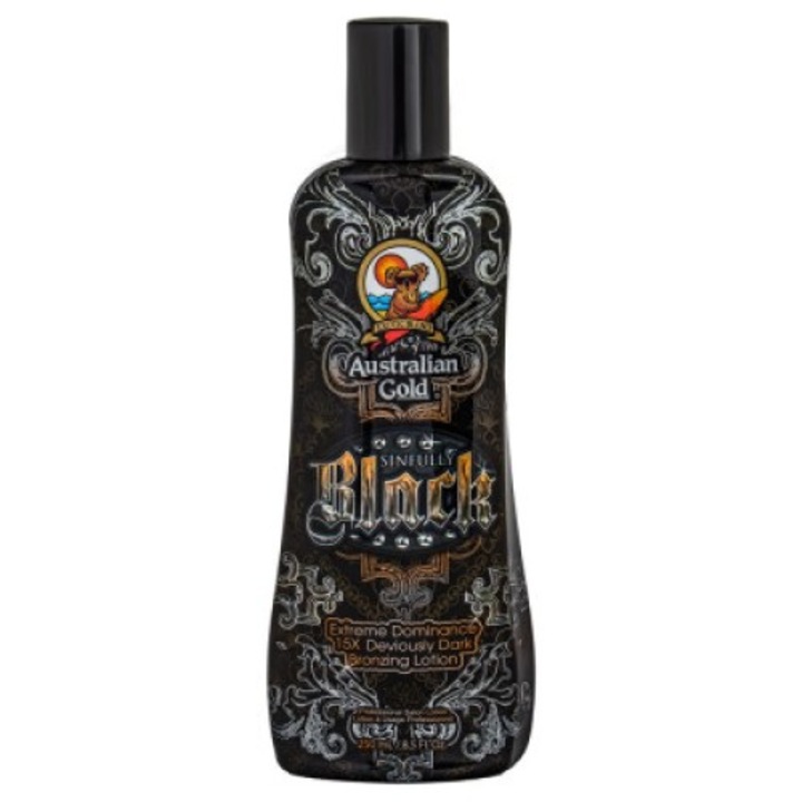 Lotiune pentru prelungirea bronzului Australian Gold Sinfully Black 250ml