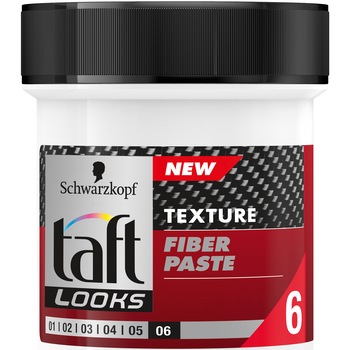 Pasta modelatoare Taft Looks Carbon Force, 130 ml Pasta modelatoare Taft Looks Carbon Force, 130 ml