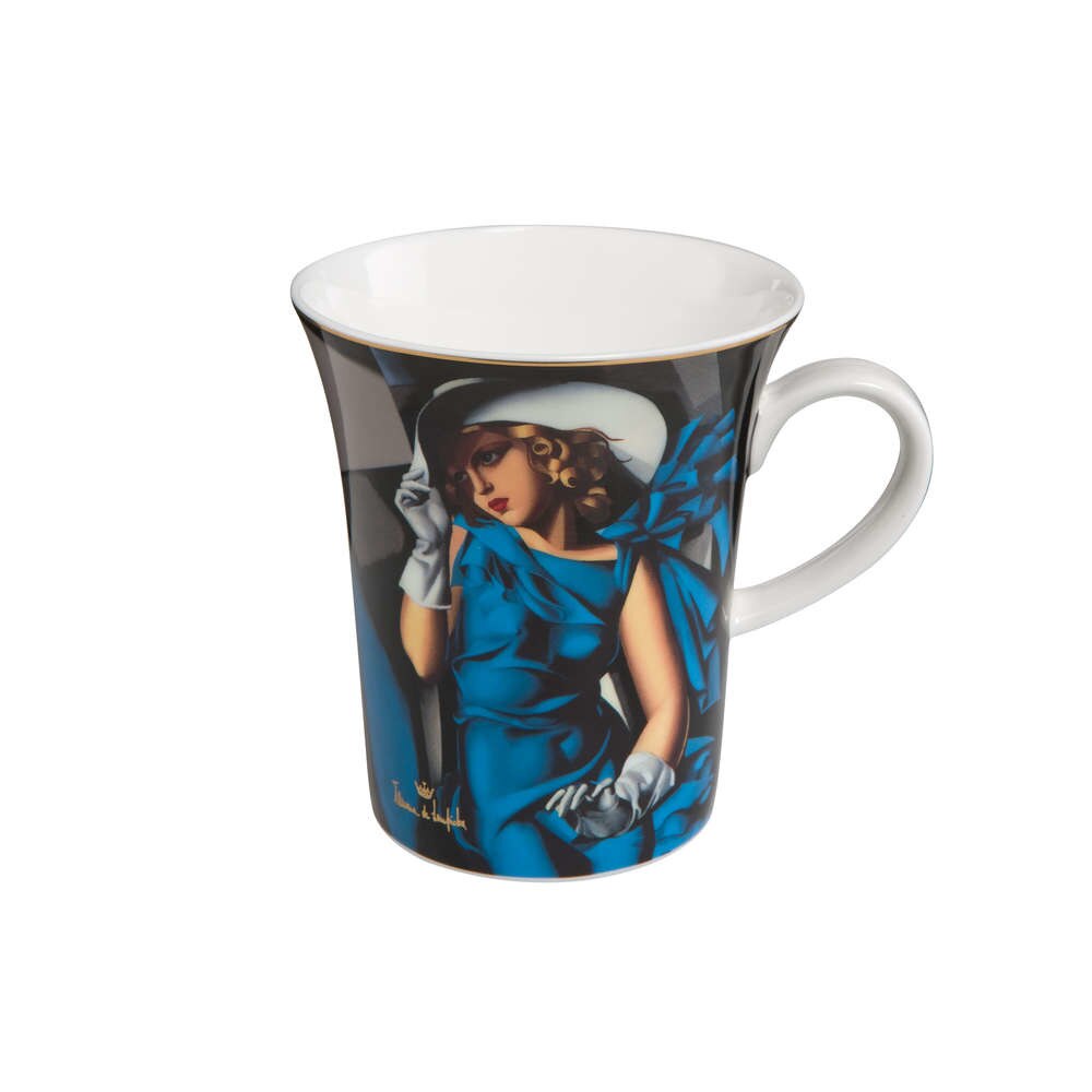 Cana din portelan Woman with gloves, 0,4 L, Multicolor