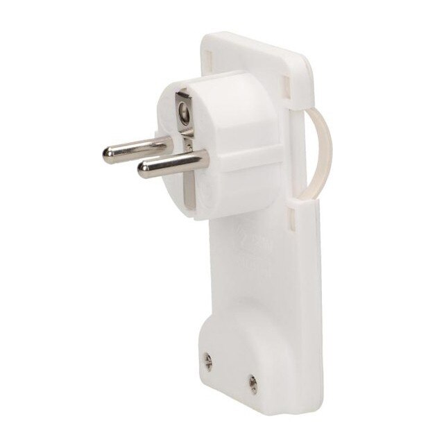 Stecher extra slim cu maner ORNO OR-AE-1311/W, 250V, fara cablu, alb