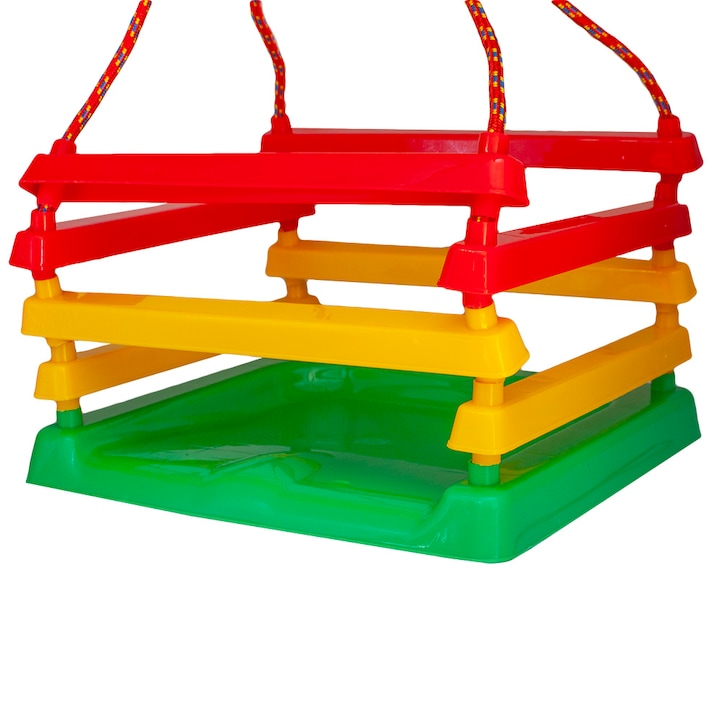 Детска люлка Robentoys Classic, Зелен / Жълт / Червен