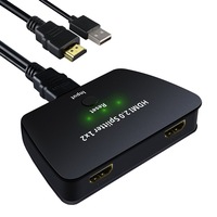 splitter hdmi 4k cu 1 intrare si 2 iesiri ce suporta uhd 4kx2k60hz 3840 x 2160p si 3d negru imagen 56_0_
0