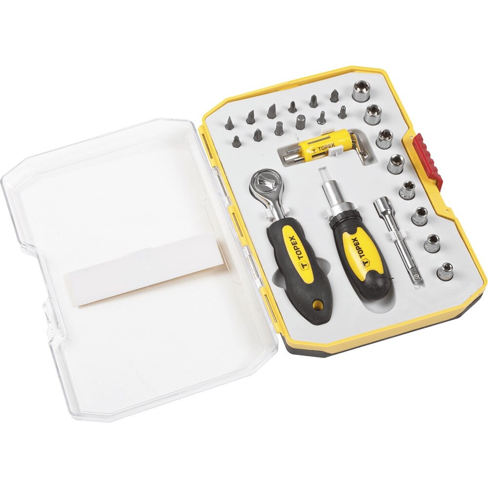 Set biti si tubulare cu maner 26buc, TOPEX 39D526