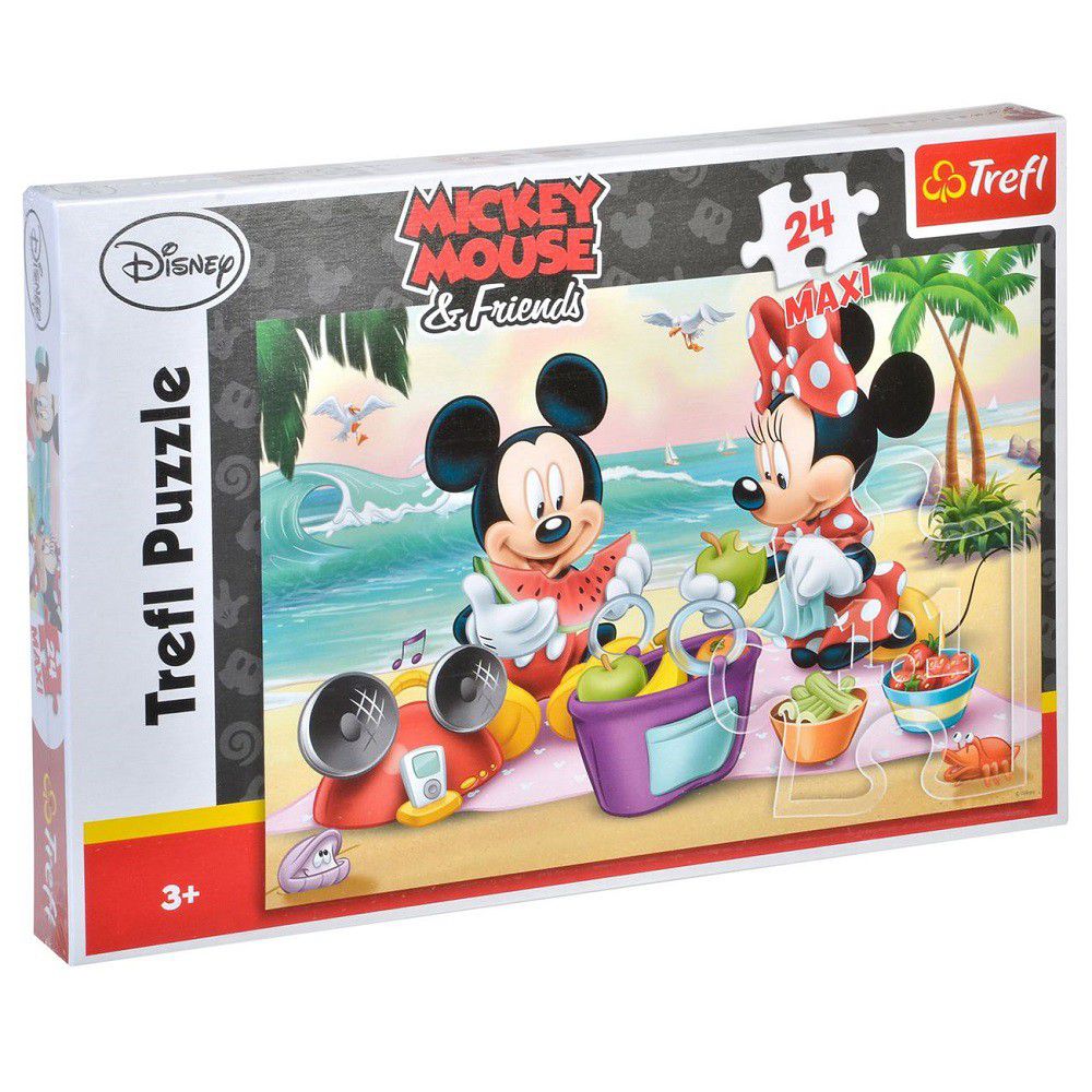 Puzzle Trefl Maxi, Picnic pe Plaja, 24 piese