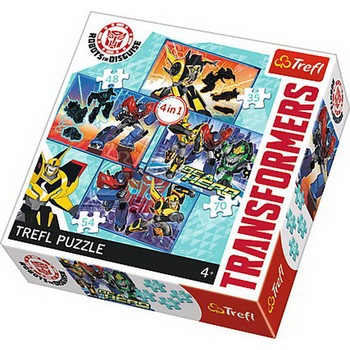Puzzle Trefl 4 in 1, Transformers Puzzle Trefl 4 in 1, Transformers