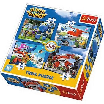 Puzzle Trefl 4 in 1, O echipa grozava Puzzle Trefl 4 in 1, O echipa grozava