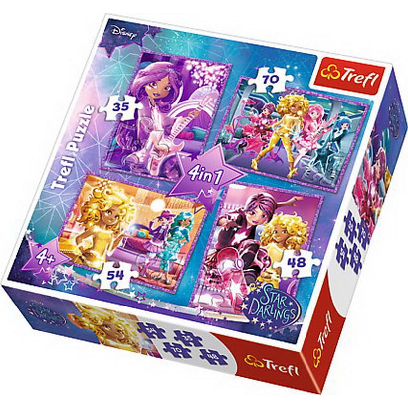 Puzzle Trefl 4 in 1, Star Darlings