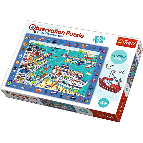 Puzzle Trefl, Vizita in Port, 70 piese