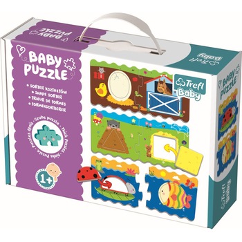 Puzzle Trefl Baby Clasic, Sorteaza Formele Puzzle Trefl Baby Clasic, Sorteaza Formele