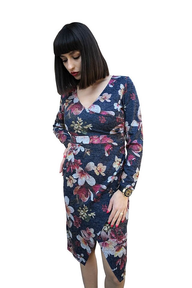Rochie dama zenda petrecuta brickautumn, Bleumarin