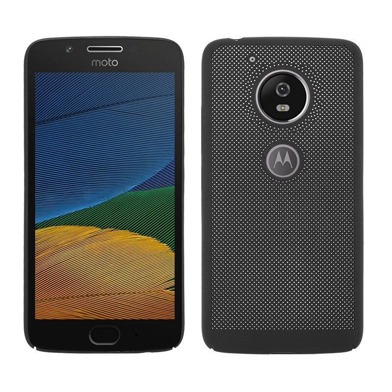 Husa de protectie Air cu perforatii pentru Motorola Moto G5 Plus, Negru