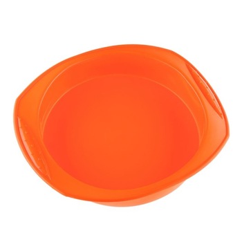 Forma din silicon pentru tort KingHoff KH-4650-OR, diametru 25,5 cm Forma din silicon pentru tort KingHoff KH-4650-OR, diametru 25,5 cm